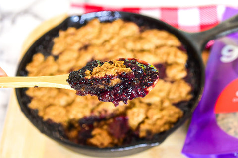 Mixed Berry Fruit Cobbler Skillet