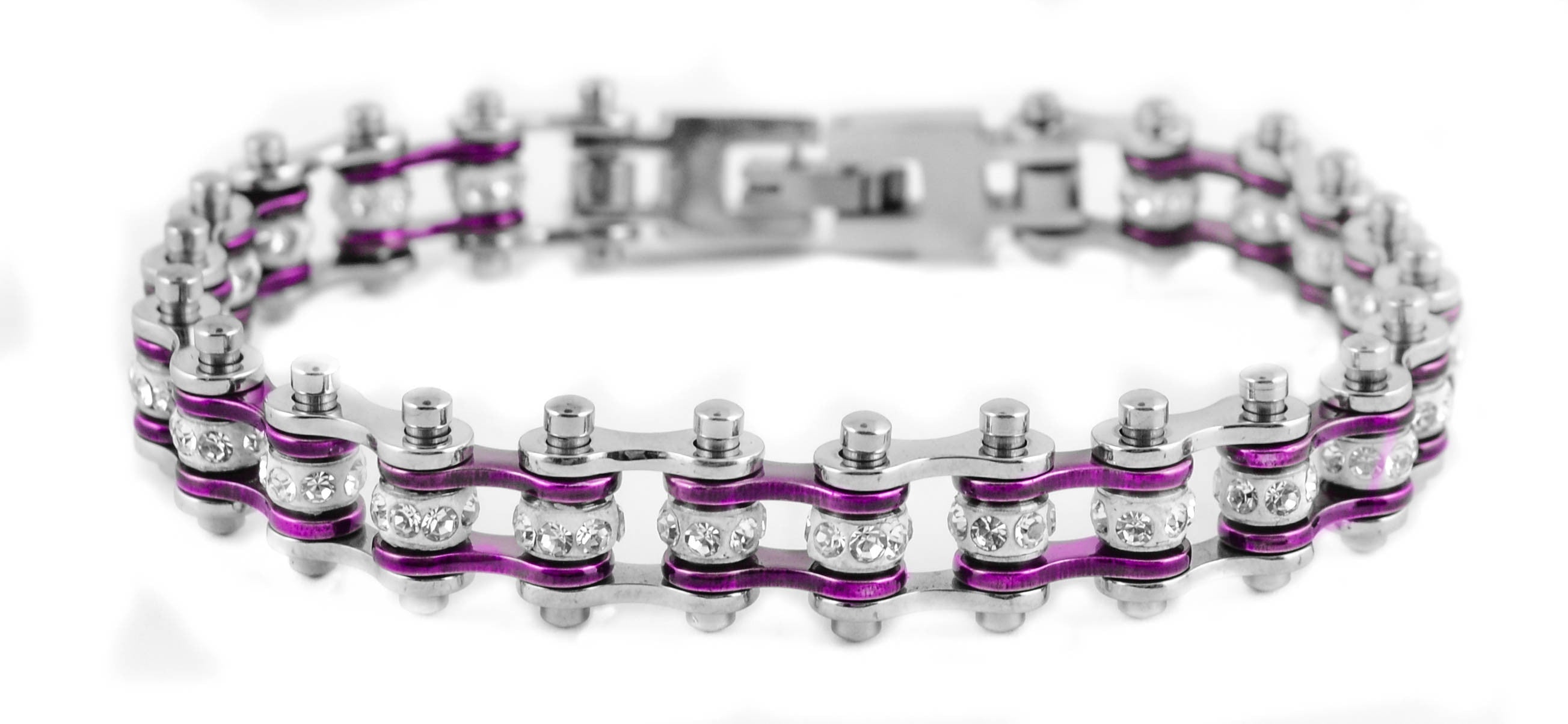 purple bike chain