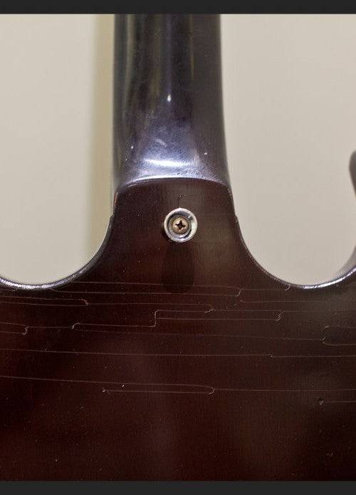 Collings Guitars and Mandolins - The sloping neck heel and uninterrupted  ivoroid binding on the back of a SoCo Deluxe- #collingsguitars #handmade  #madeinaustin #craftsmanship #guitarmaking #collingselectric  #collingssocodeluxe #mahogany #guitarbinding ...