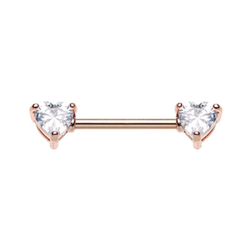 Classic Rose Gold Duo Heart Nipple 