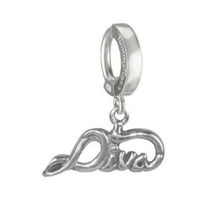 TummyToys® 925 Silver Diva Belly Ring - TummyToys® Patented Clasp. Navel Rings Australia.