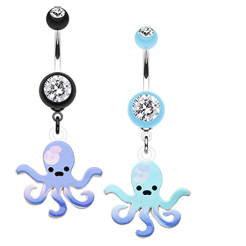 cute anchor belly button rings