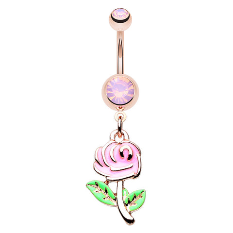 14G Aqua Belly Bar. Dangly Dream Catcher Belly Bars. – The Belly Ring Shop