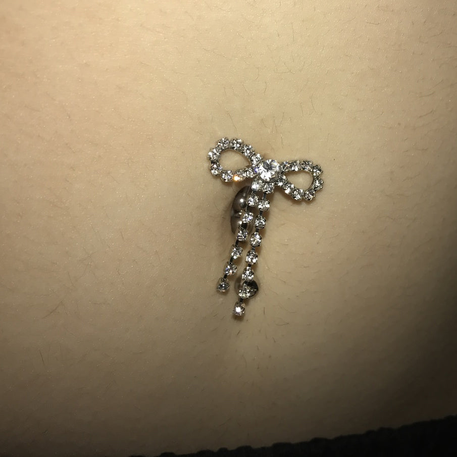 Sparkling Reverse Navel Ring – The 