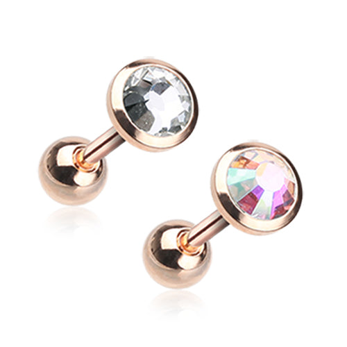 10K Rose Gold Diamond Oval Earrings 0.48ctw - Manhattan Jewelers