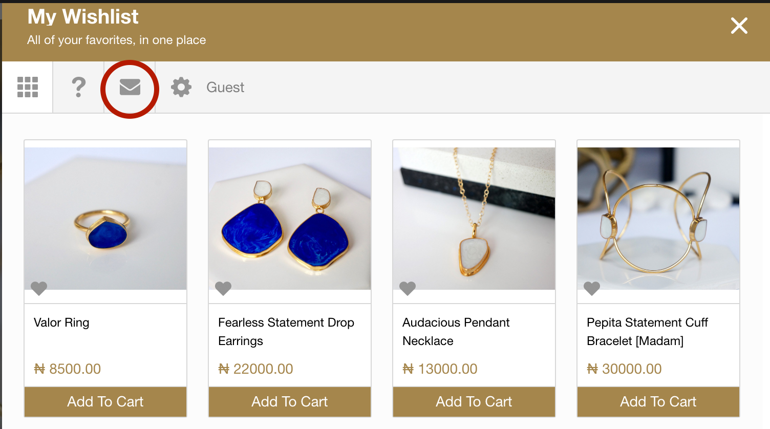 zivanora jewelry email your wishlist