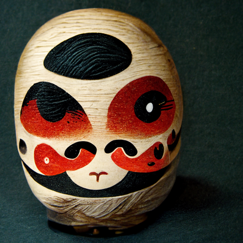 Figurine traditionnelle japonaise Daruma, symbole de persévérance et de  réalisation de vos objectifs