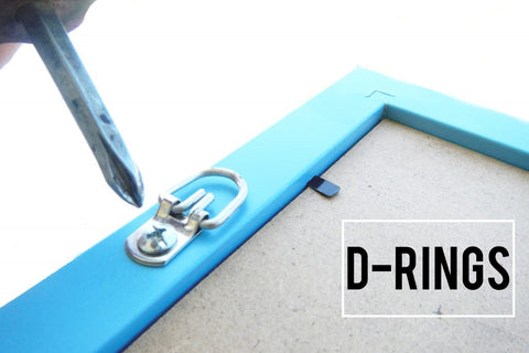 How to Install D-rings on a Picture Frame