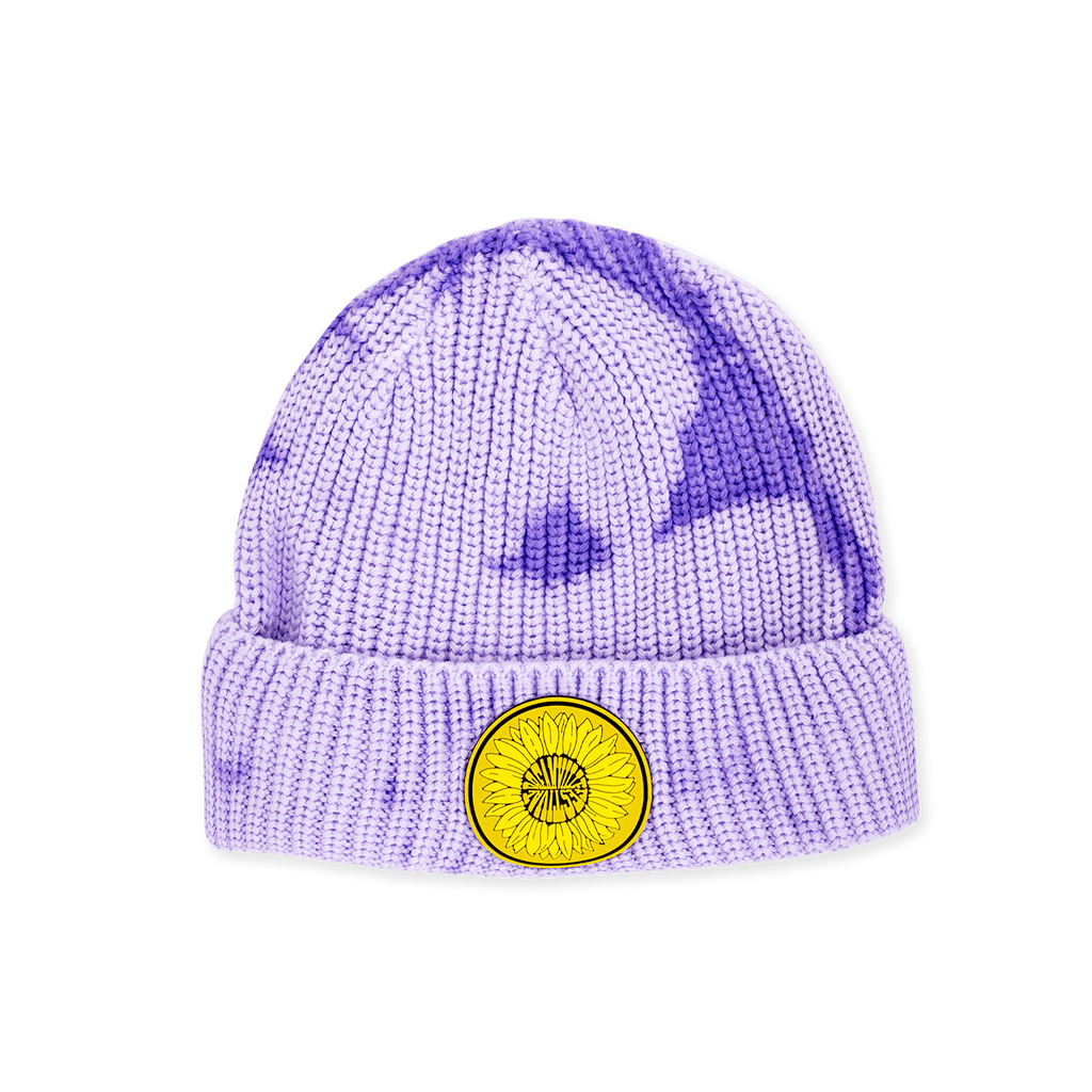 Dreamville Fest Pvc Sunflower Logo Purple Tie Dye Beanie Dreamville Festival 