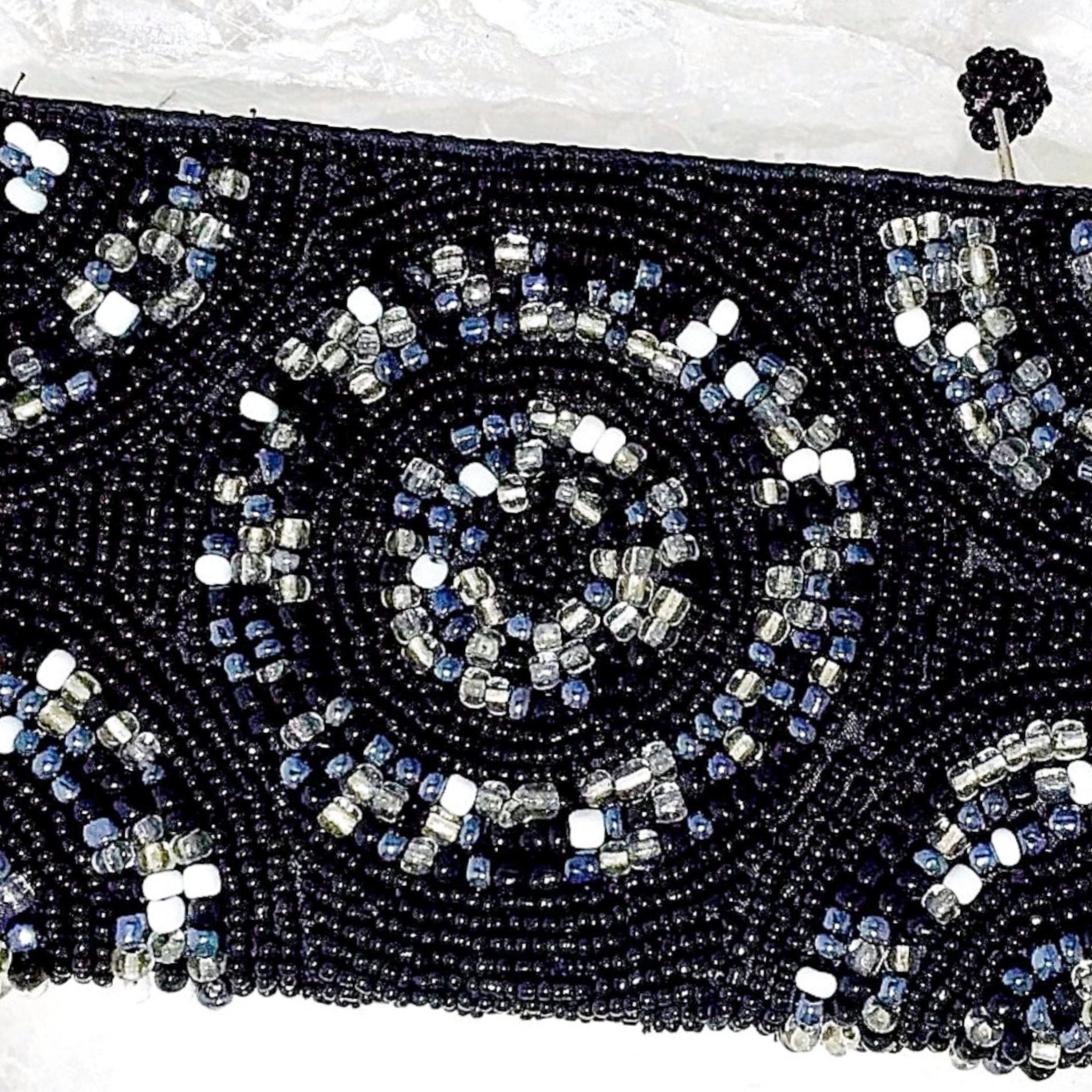 beaded clutch purse