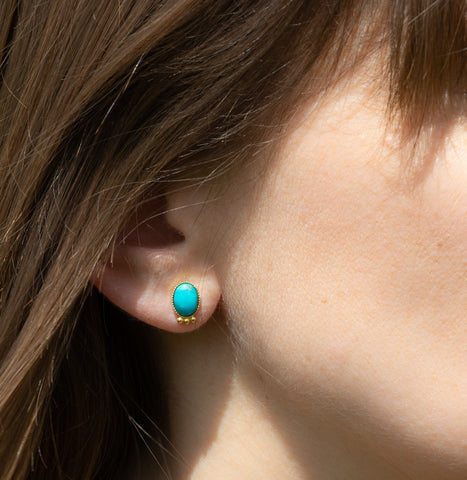 boucles d'oreilles Bellagio turquoise 
