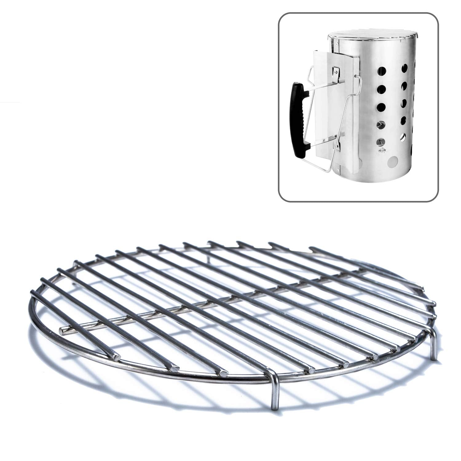 Chimney-Mate Charcoal Starter Grill Grate for Sous Vide- Turn Your Cha ...