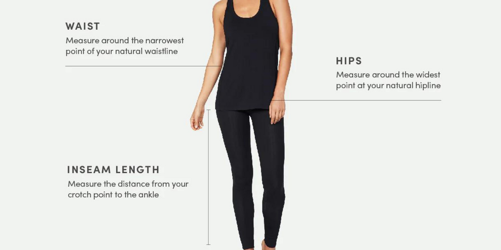 Boody womens legging size chart guide