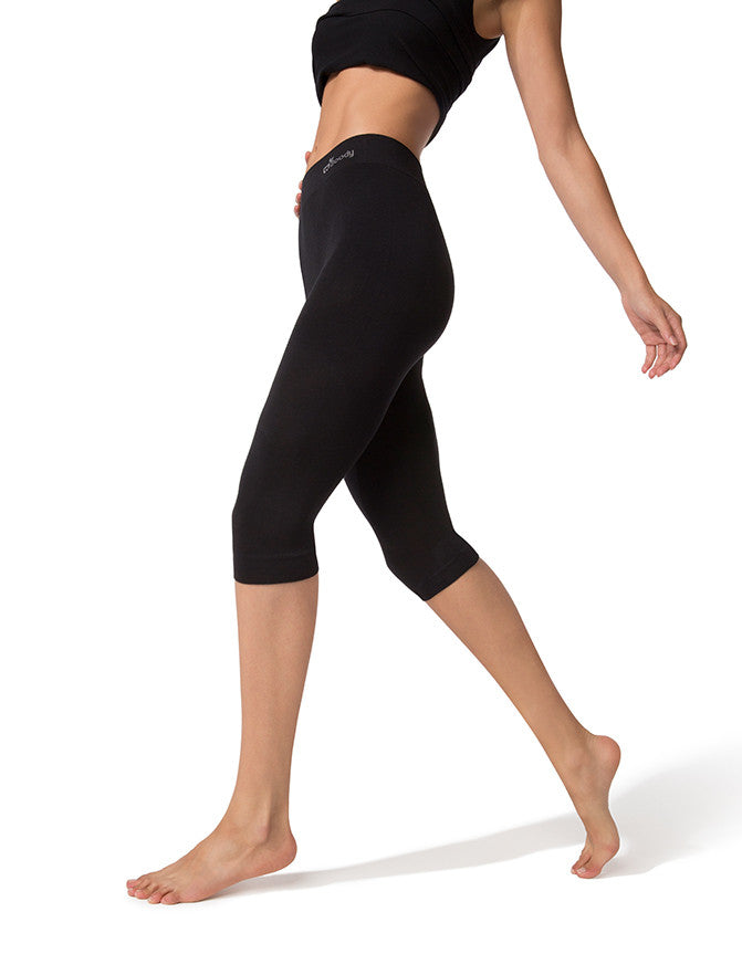 Boody Bamboo Basics, 3/4 Legging Black