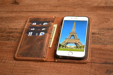 Personalized Leather Phone Case and Wallet