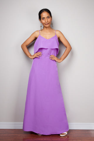 pastel purple bridesmaid dresses