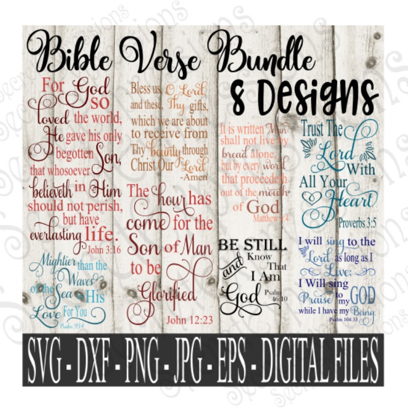 Download Bible Verse SVG Bundle, Religious Digital File, SVG, DXF ...