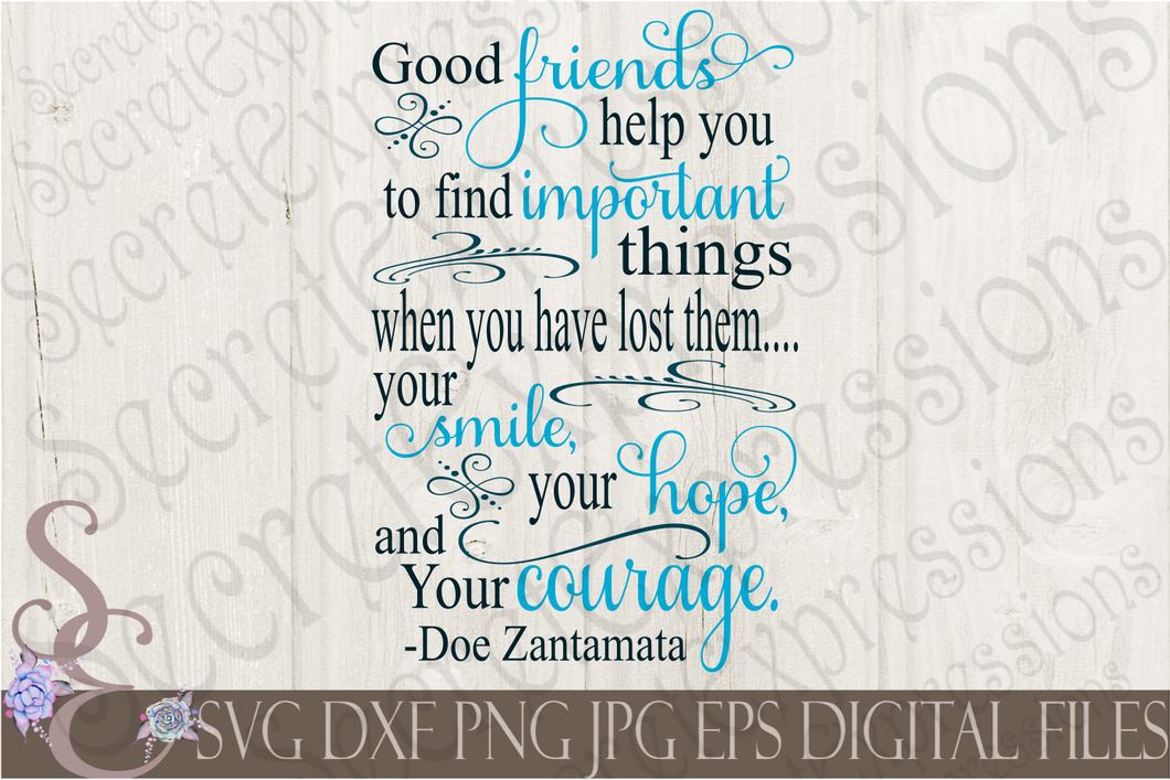 Good Friends Help You Svg, Digital File, SVG, DXF, EPS ...