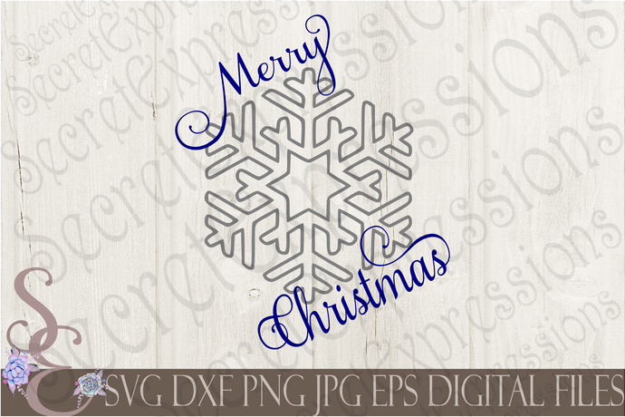 Winter Christmas Tagged Snowflake Svg Secret Expressions Svg