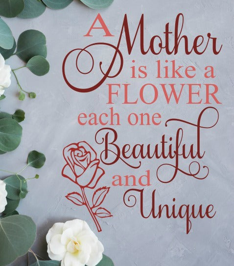 Download Mother is like a flower Svg, Mother's Day, Digital File ...
