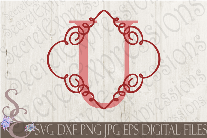 Download Initials Alphabets Tagged Swirl Border Monogram Secret Expressions Svg