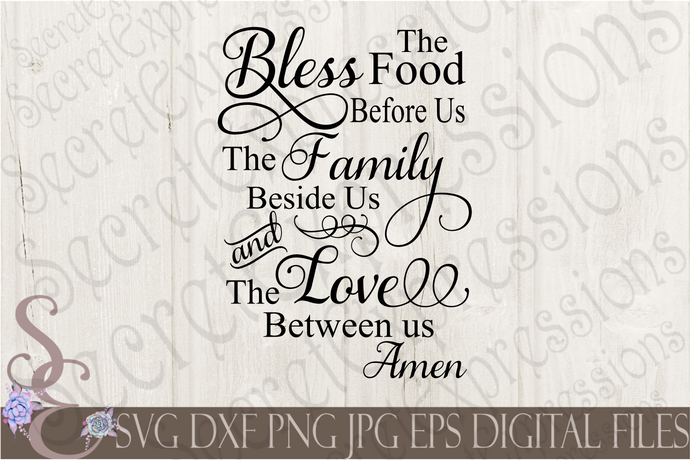 Home Family Tagged Bless The Food Svg Secret Expressions Svg