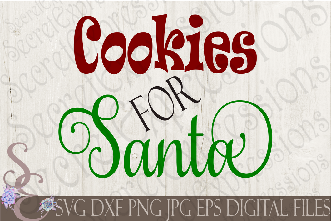 Download Cookies for Santa Svg, Christmas Digital File, SVG, DXF ...