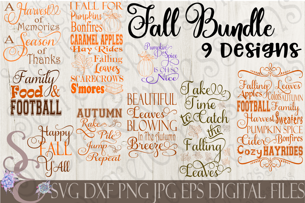 Download Fall Svg Bundle 9 Designs Digital File Svg Dxf Eps Png Jpg Cric Secret Expressions Svg 3D SVG Files Ideas | SVG, Paper Crafts, SVG File