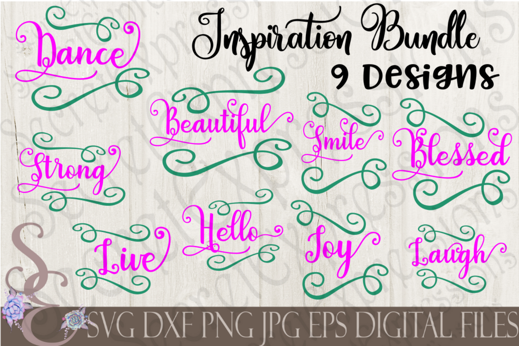 Download Inspirational Svg Bundle Digital File Svg Dxf Eps Png Jpg Cricu Secret Expressions Svg