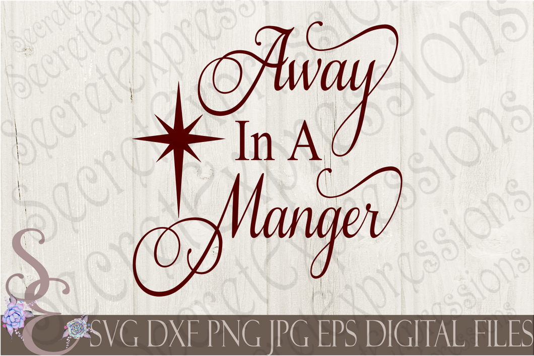 Religious Christmas SVG Bundle, 8 Digital File, SVG, DXF, EPS, Png, Jp