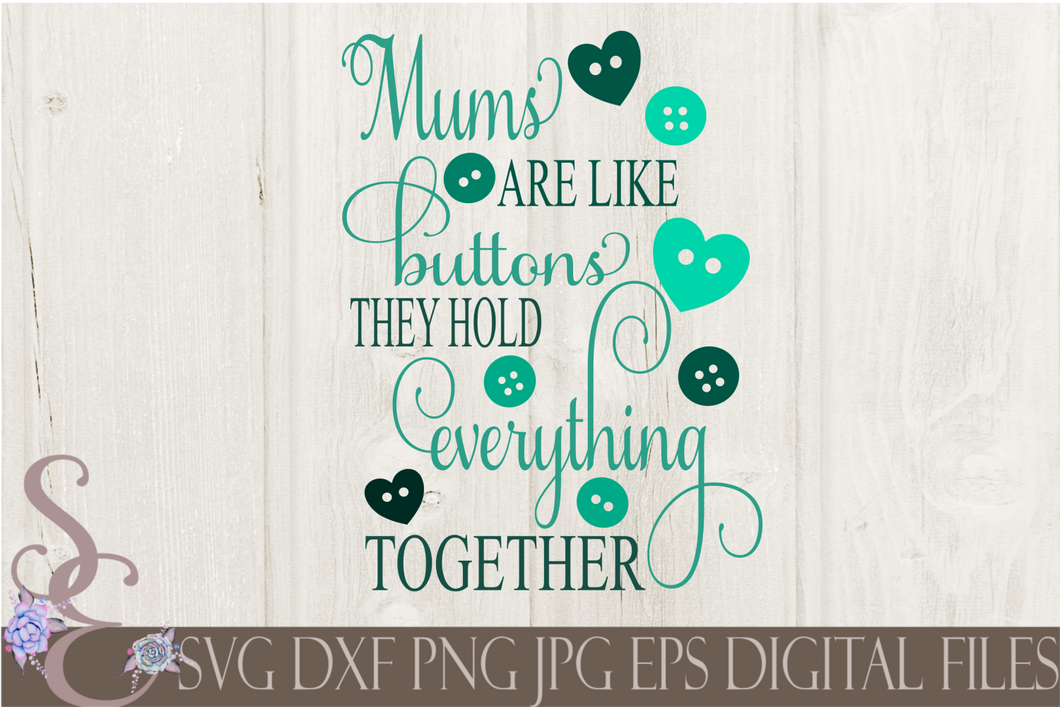 Download Mums Are Like Buttons Svg, Mothers Day, Digital File, SVG ...