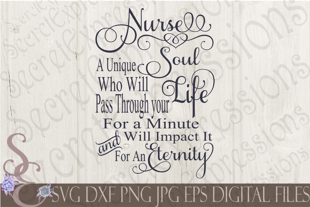 Download Nurse A Unique Soul Svg, Digital File, SVG, DXF, EPS, Png ...