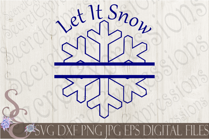 Download Winter Christmas Tagged Snowflake Monogram Svg Secret Expressions Svg