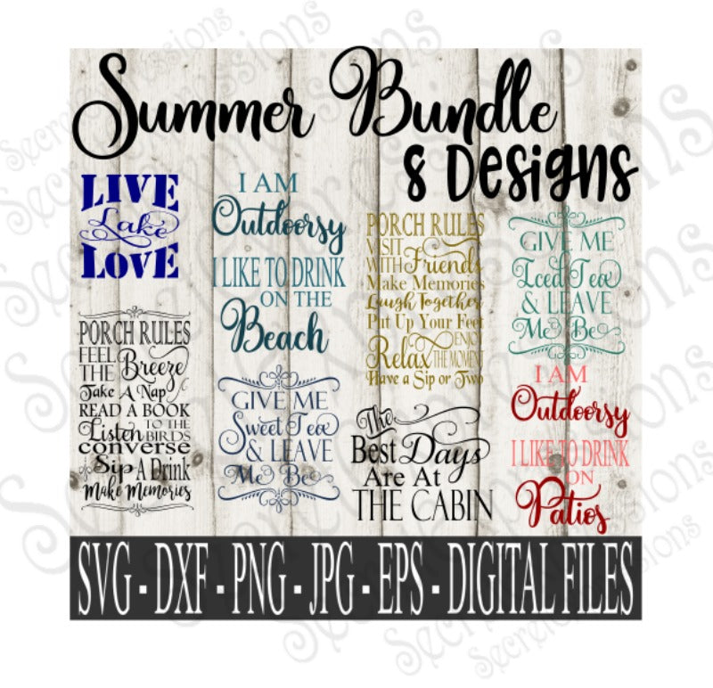 Download Summer SVG Bundle, Digital File, SVG, DXF, EPS, Png, Jpg ...