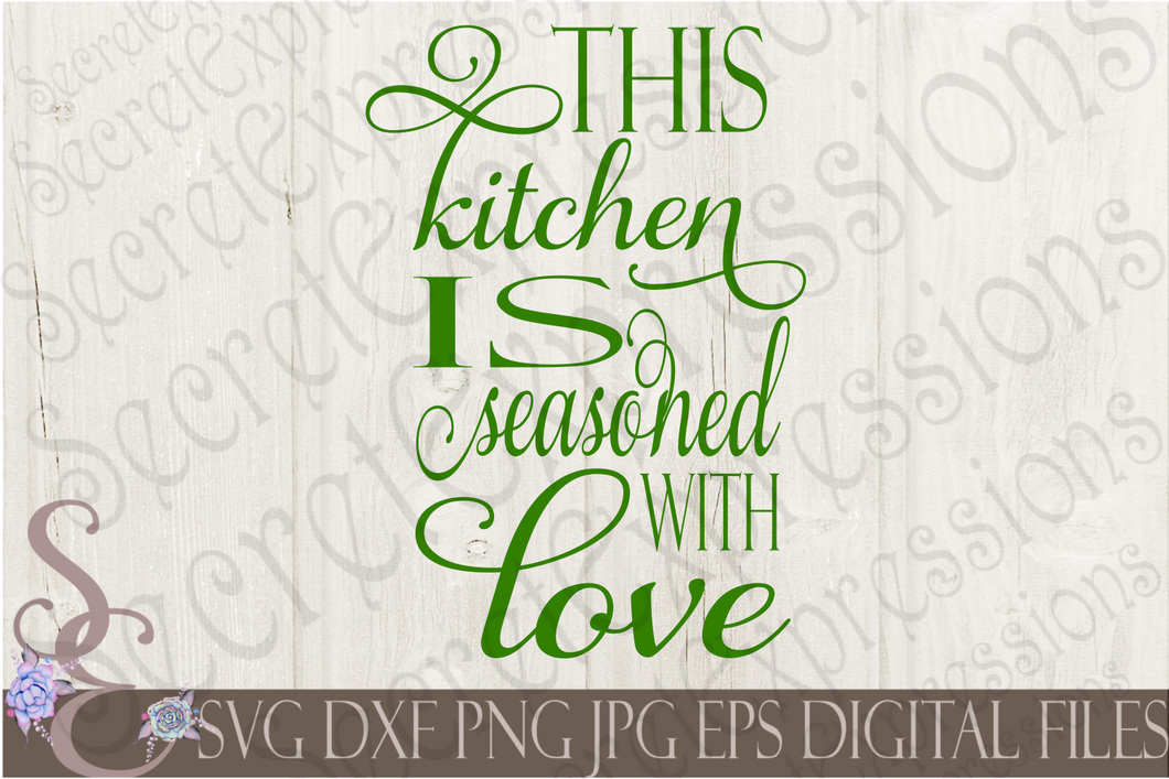 Free Free 331 Kitchen Seasoned With Love Svg SVG PNG EPS DXF File