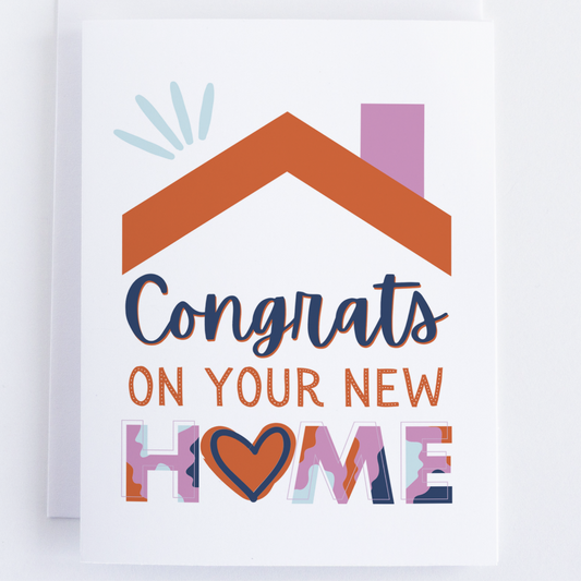 Congrats, A Bigger Place To Keep Your Stuff - New Home Congratulations  Greeting Card