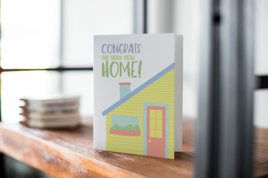 Congrats, A Bigger Place To Keep Your Stuff - New Home Congratulations  Greeting Card