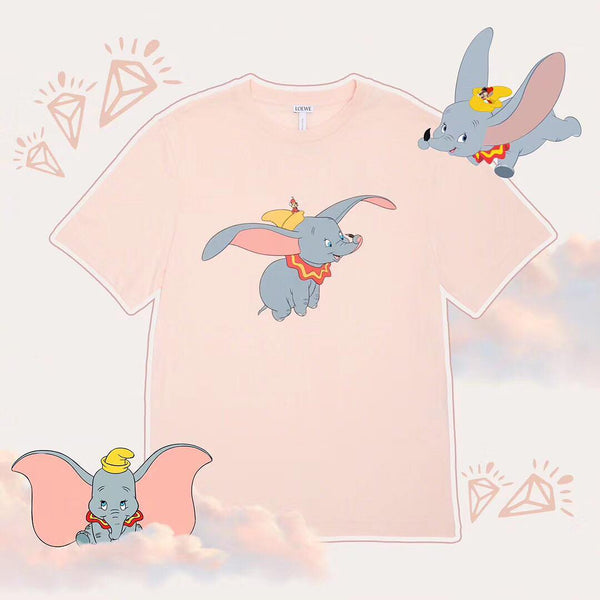 LOEWE Dumbo the Elephant Baby Pink T-Shirt -Seven Season