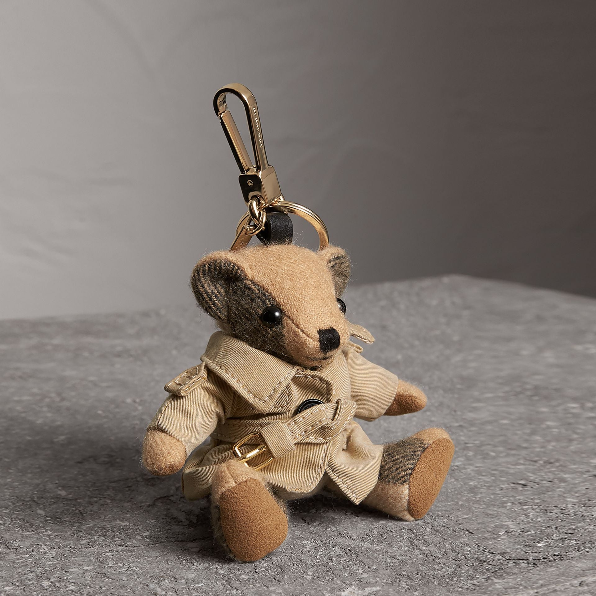 thomas bear charm in trench coat