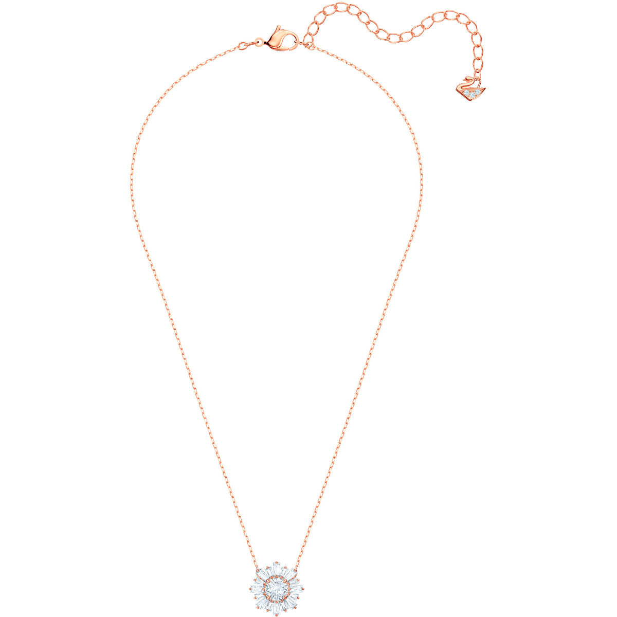 Sunshine Medium White Rose Gold Plating Pendant Necklace - Seven Season