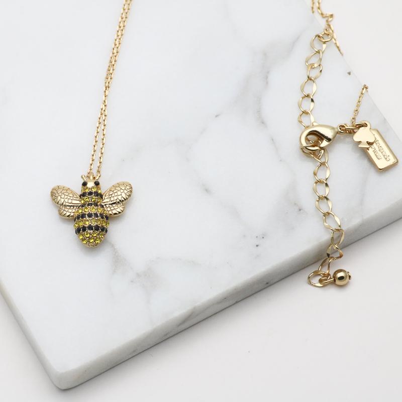 Picnic Perfect Pave Bee Pendant Necklace - Seven Season