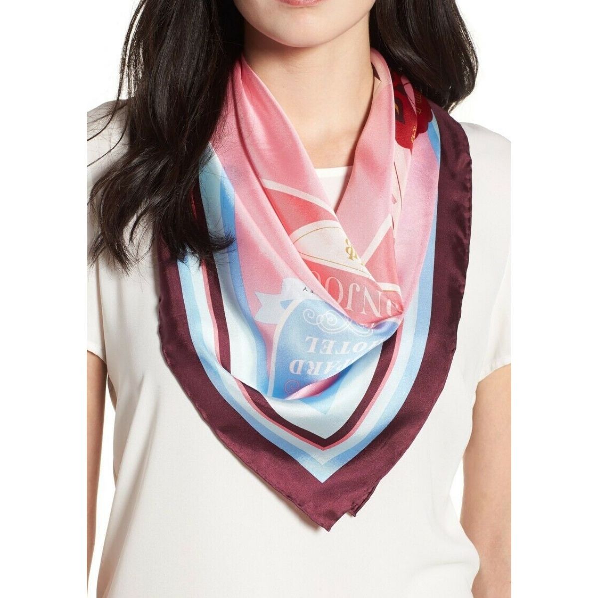 Travel Stickers Square Scarf - Seven Season