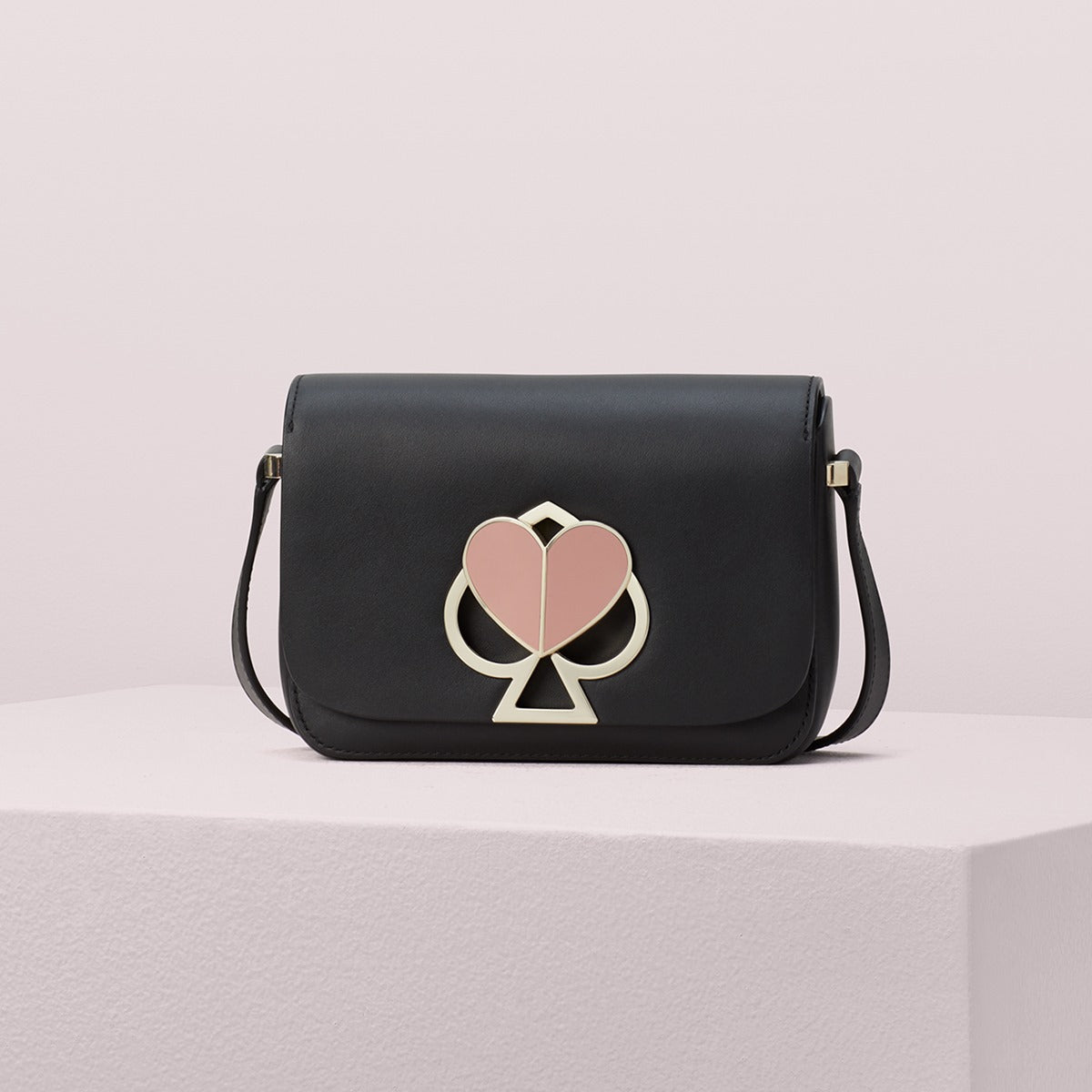 Nicola Twistlock Small Black Shoulder Bag - Seven Season