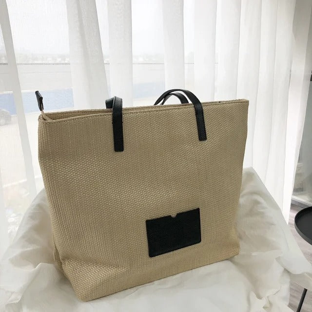 Picnic Perfect Straw Bee Tote Bag - Seven Season