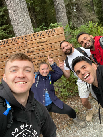 The OG team took a hike in the Cascade Mountains.
