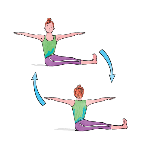 Premium Vector  5 yoga poses in one leg standing poses in flat design.