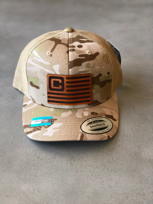 Costa Defense Leather Flag SnapBack