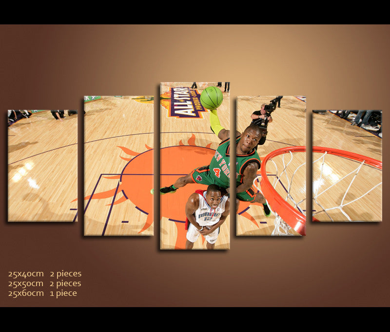 5 Piece Canvas Art Ultimate Nba Basketball Canvas Wall Art Decor Awesomever