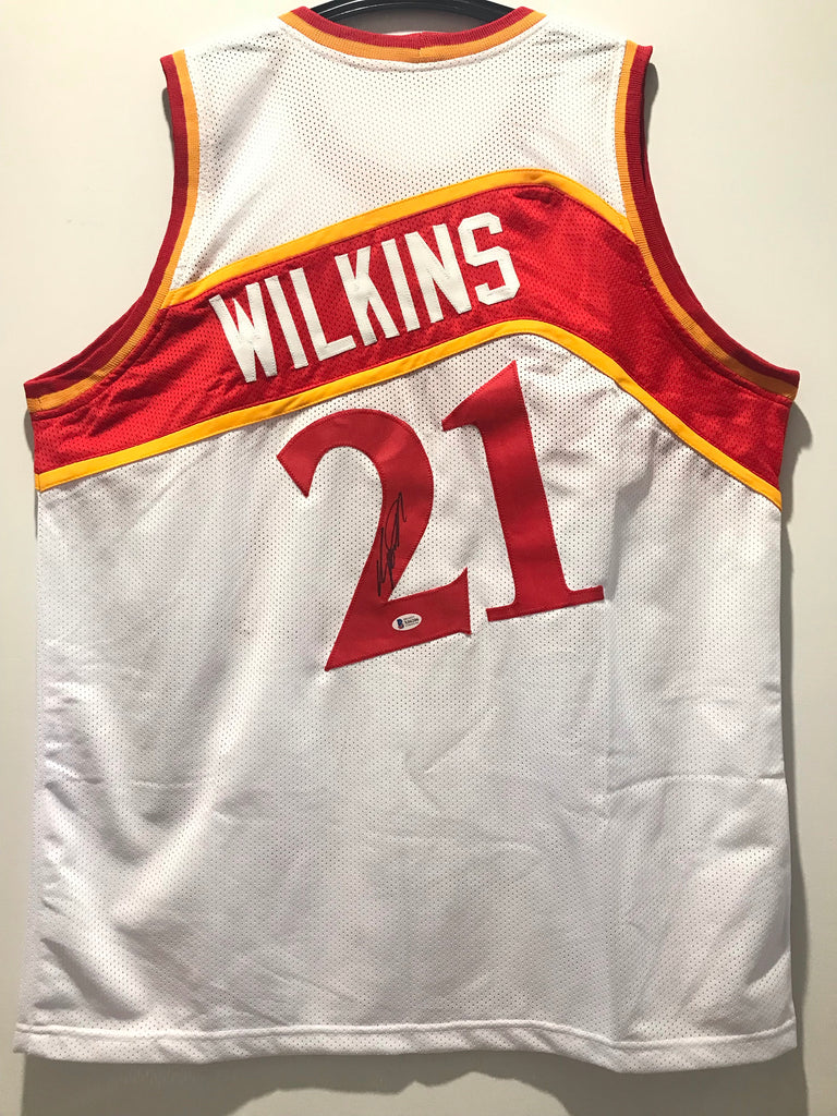 dominique wilkins autographed jersey