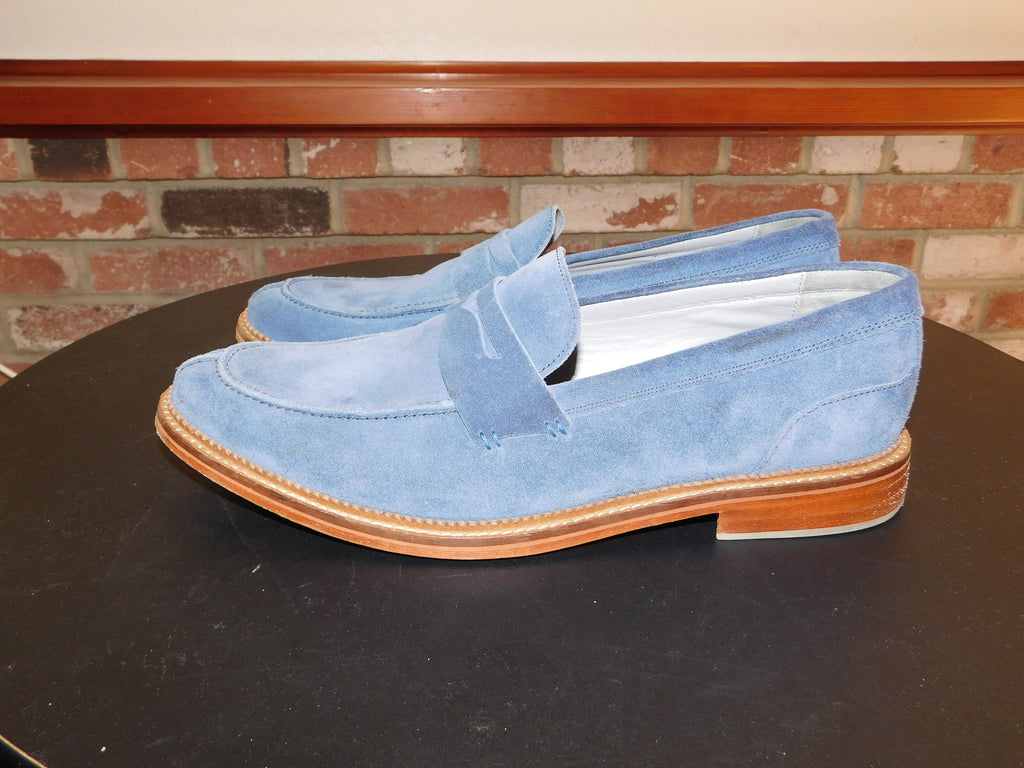 blue suede shoes size 13